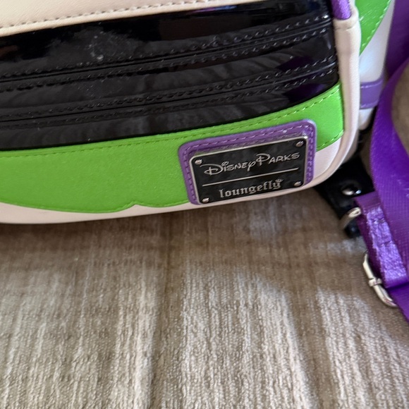 Disney Loury Buzz Lightyear Backpack - Green, Purple, White apx 12 by 8 main image 6
